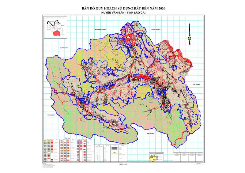Bản đồ quy hoạch huyện Văn Bàn
