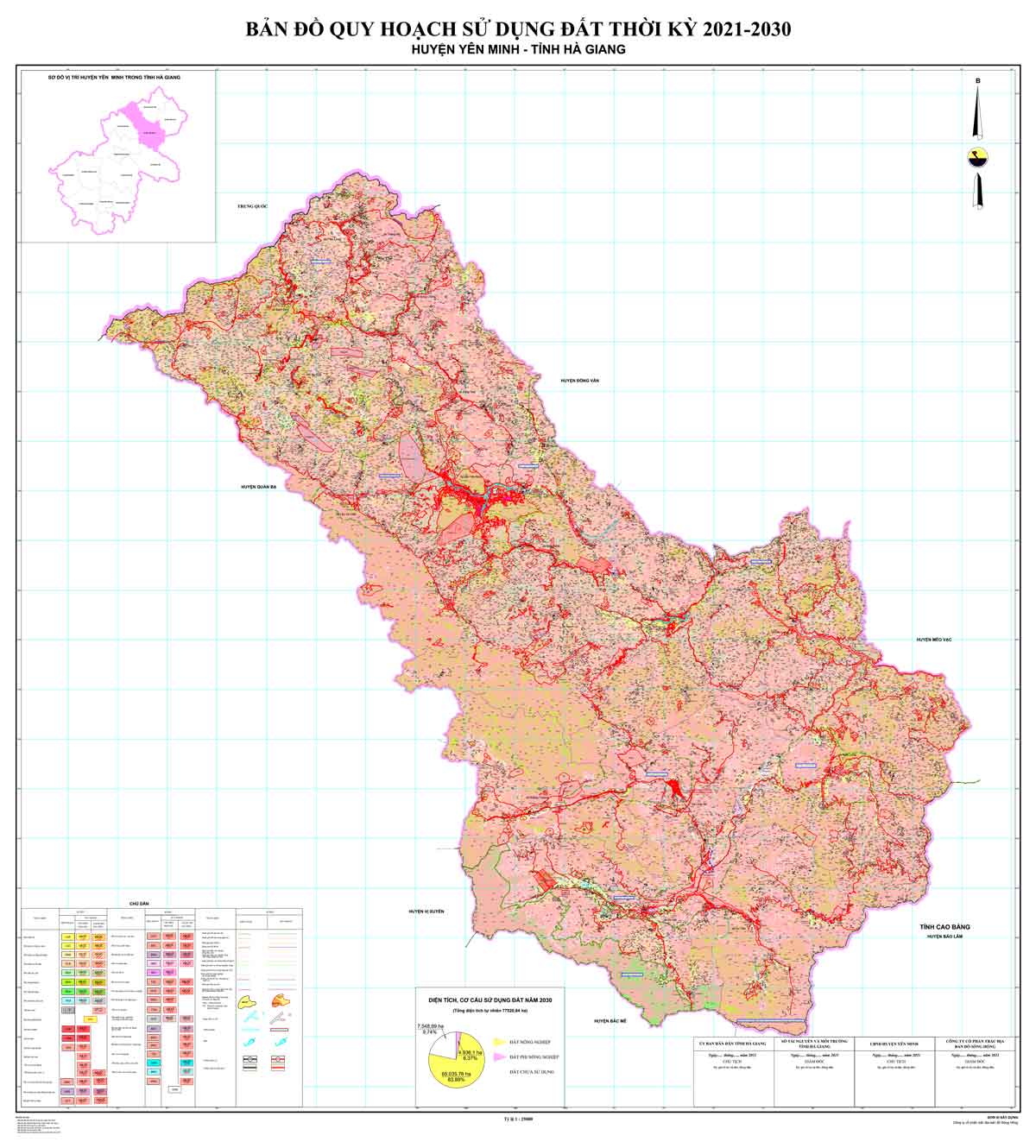 Bản đồ quy hoạch huyện Yên Minh, Hà Giang