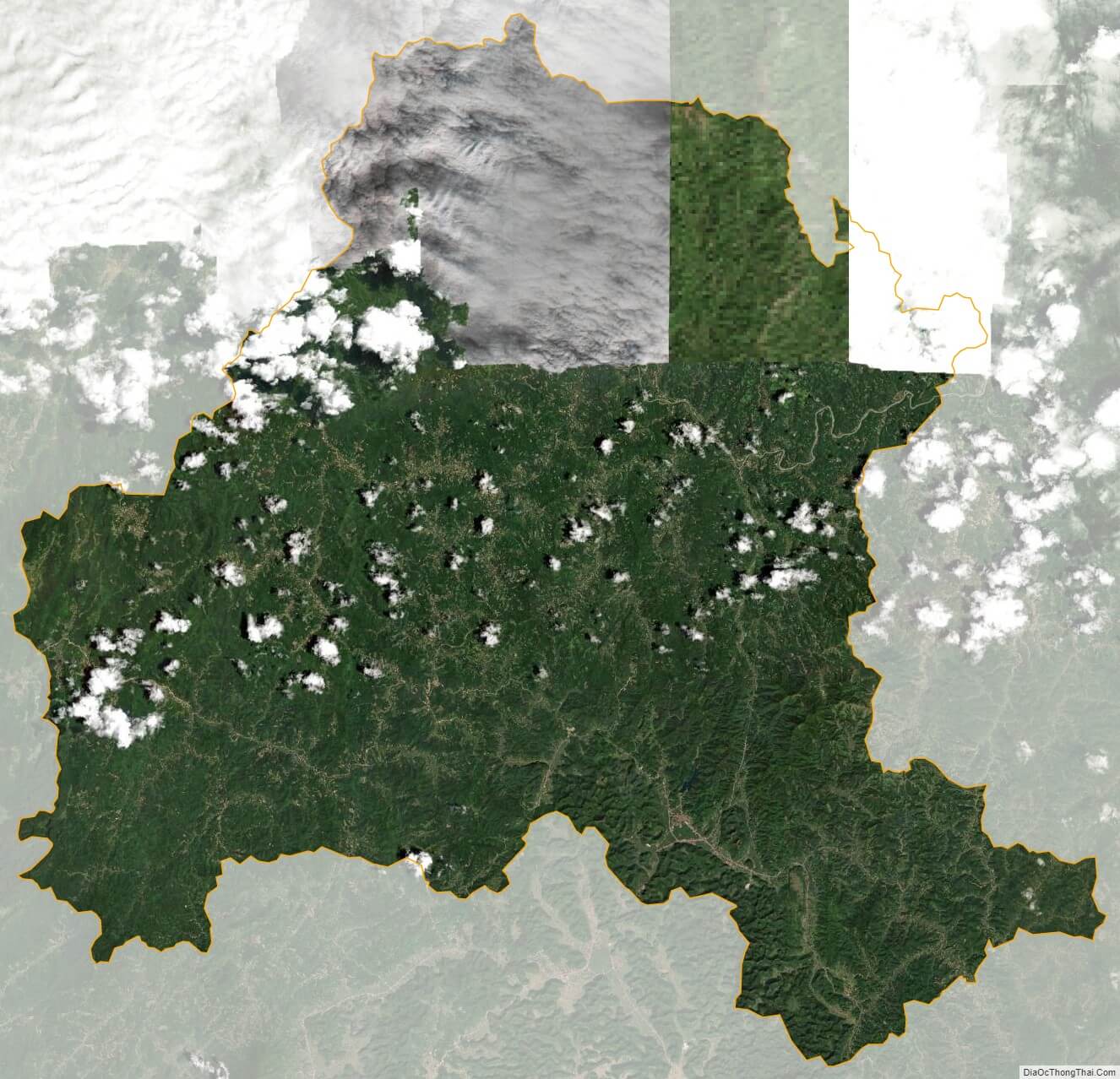 Bản đồ vệ tinh huyện Bình Gia, Lạng Sơn