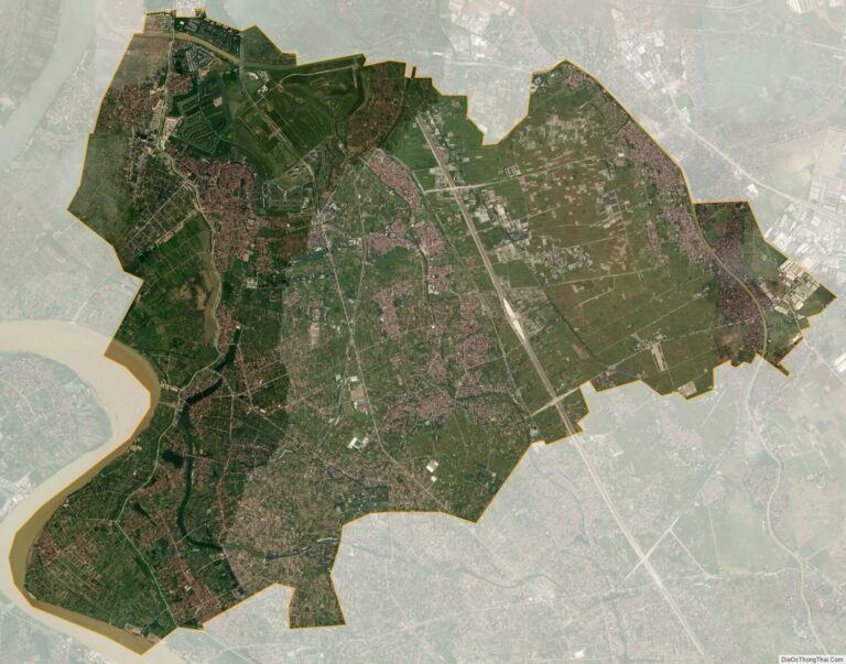 Bản đồ vệ tinh huyên Văn Giang