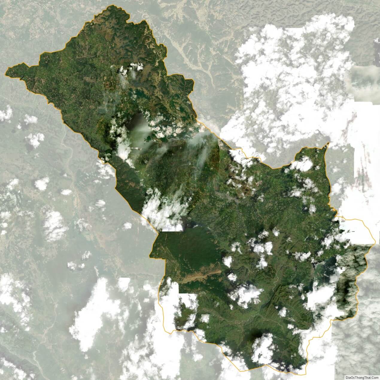 Bản đồ vệ tinh huyện Yên Minh, Hà Giang