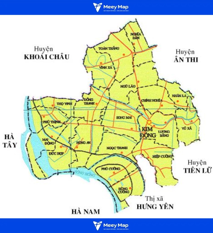 Bản đồ quy hoạch Huyện Kim Động, Hưng Yên|Quy hoạch Sử dụng Đất 4 huyện Kim Động, Hưng Yên