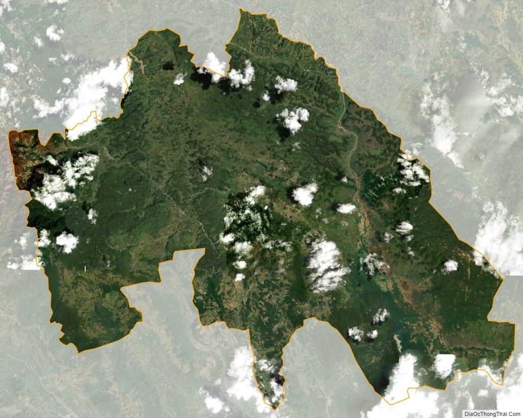Bản đồ vệ tinh huyện Quản Bạ, Hà Giang