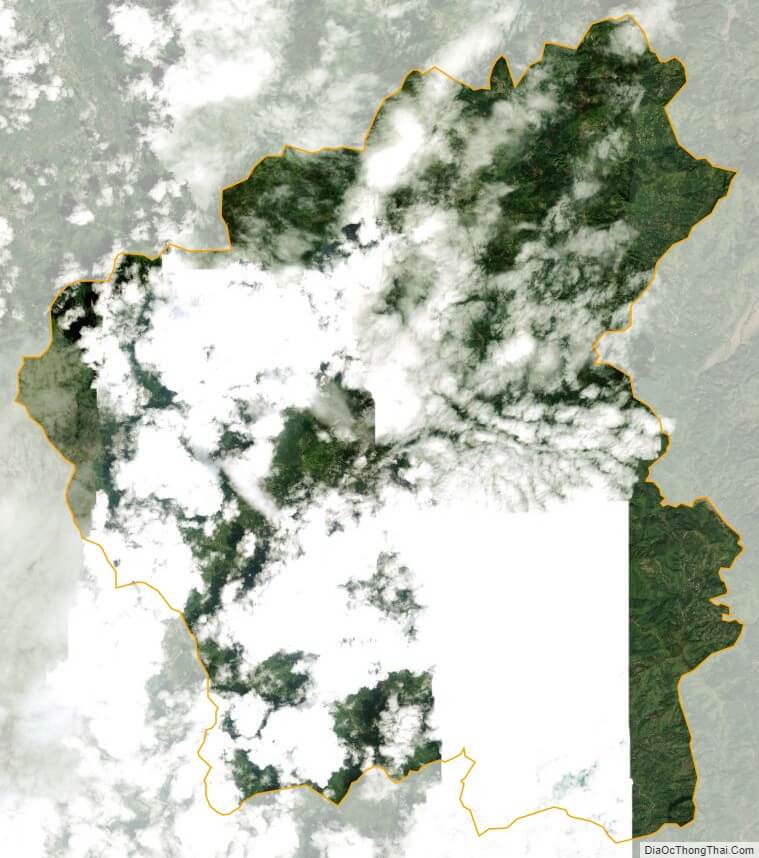 Bản đồ vệ tinh huyện Pác Nặm