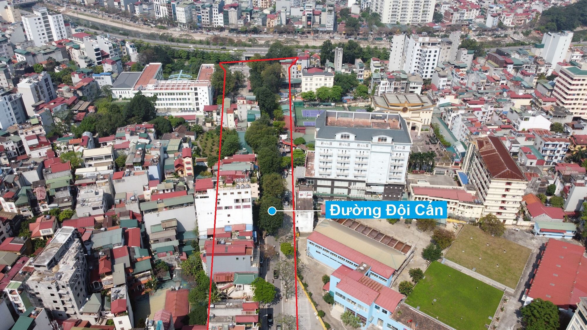 Khu đất sắp thu hồi mở rộng đường Đội Cấn