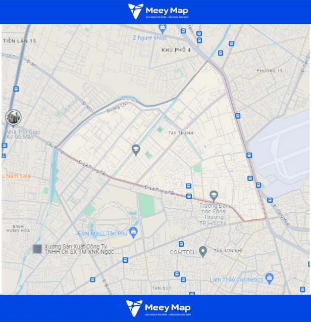 Bản đồ quy hoạch quận Tân Phú, TP HCM| Quy hoạch sử dụng đất 4 Bản đồ hành chính Tây Thạnh, Quận Tân Phú, TP Hồ Chí Minh