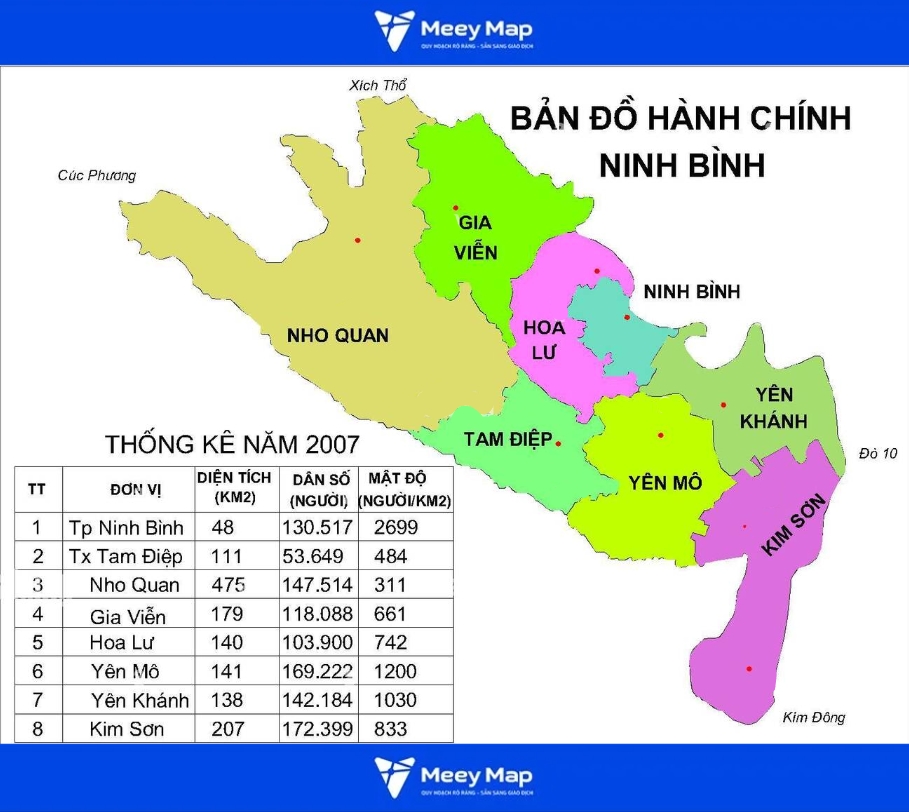 Bản đồ quy hoạch Tỉnh Ninh Bình|Quy hoạch Sử dụng Đất mới nhất 3 Bản đồ hành chính tỉnh Ninh Bình