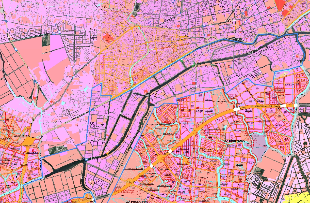 Bản đồ quy hoạch sử dụng đất phường 3, quận 8, TP HCM