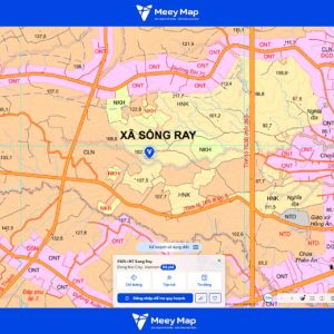 Bản đồ quy hoạch sử dụng đất xã Sông Ray, Cẩm Mỹ, Đồng Nai