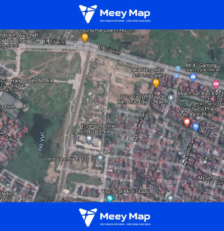 Bản đồ quy hoạch phường Long Biên, quận Long Biên, Hà Nội 76 Hình ảnh thực địa google trên vệ tinh
