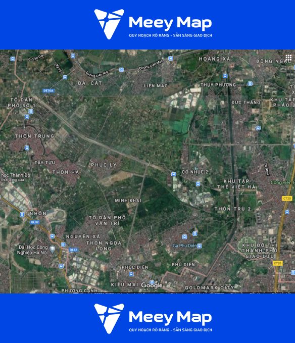 Hình ảnh thực địa trên Google vệ tinh