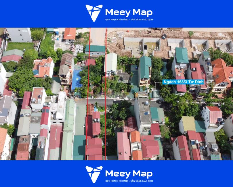 Bản đồ quy hoạch phường Long Biên, quận Long Biên, Hà Nội 93 Khu đất đi qua ngách 163/3 Tư Đình