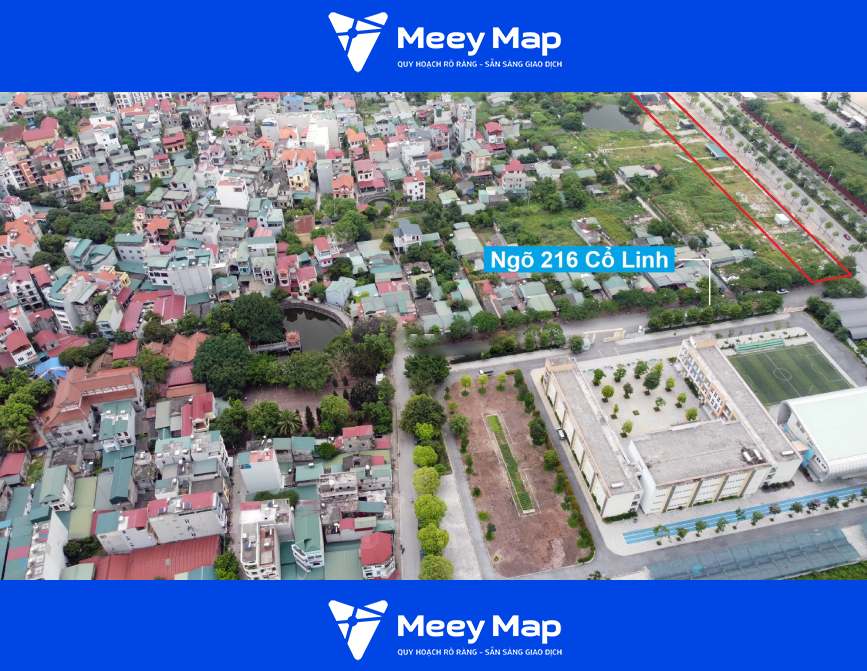 Khu đất kéo dài đến ngõ 216 đường Cổ Linh