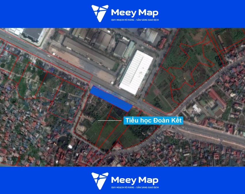 Khu đất nhìn trên ảnh vệ tinh. (Nguồn ảnh: Bản đồ sử dụng đất TP Hà Nội năm 2020)