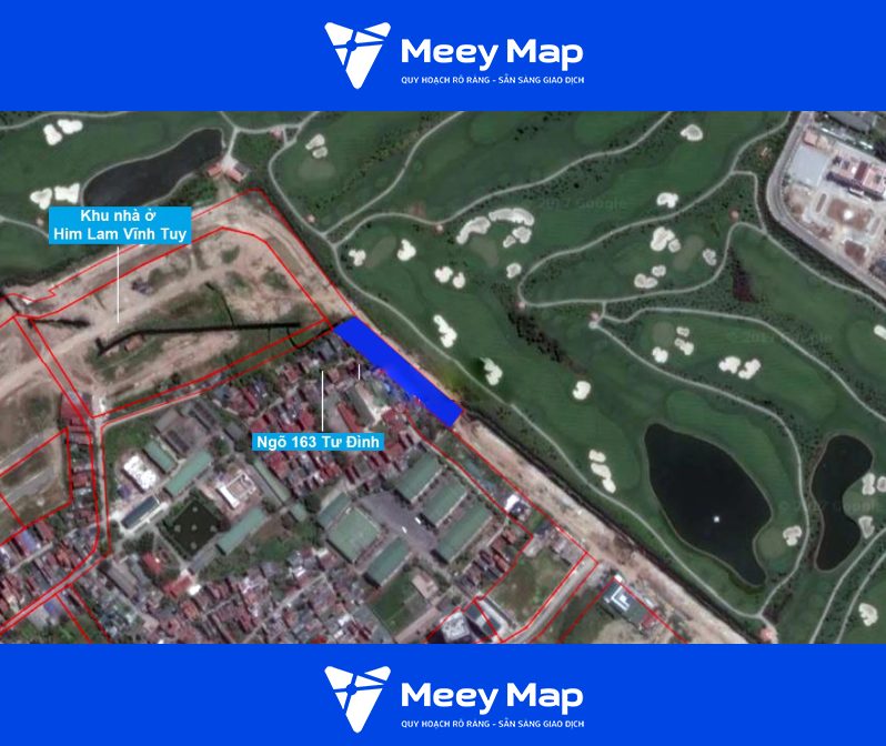 Bản đồ quy hoạch phường Long Biên, quận Long Biên, Hà Nội 97 Khu đất nhìn từ ảnh vệ tinh. (Nguồn ảnh_ Bản đồ sử dụng đất TP Hà Nội năm 2020)