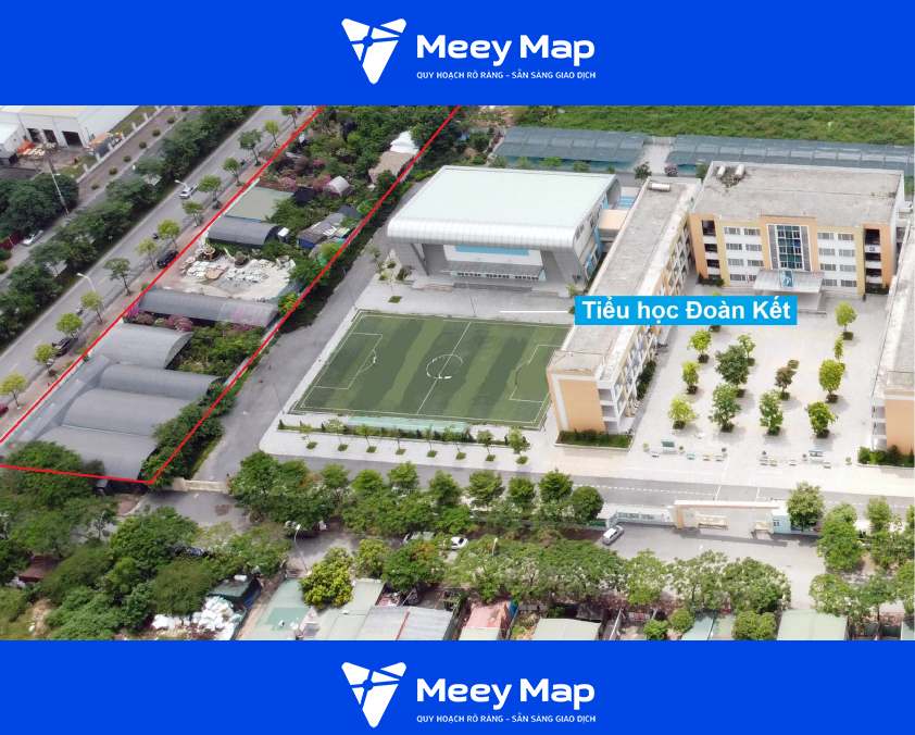 Khu đất sắp thu hồi mở đường tính từ ngõ 216 Cổ Linh, bên hông trường Tiểu học Đoàn Kết