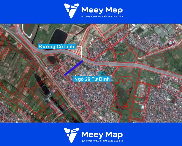Khu đất sắp thu hồi nhìn trên ảnh vệ tinh. (Nguồn ảnh_ Bản đồ sử dụng đất TP Hà Nội năm 2020)