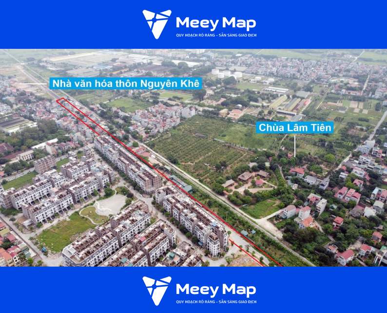 Bản đồ quy hoạch Thị trấn Đông Anh, Đông Anh, Hà Nội| Kế hoạch sử dụng đất 46 Mot phan tuyen duong qua khu nha lien ke da xay dung