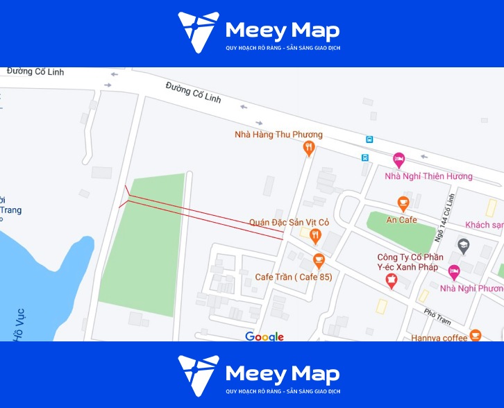 Sơ đồ phố Trạm kéo dài. (Nguồn ảnh: Google)