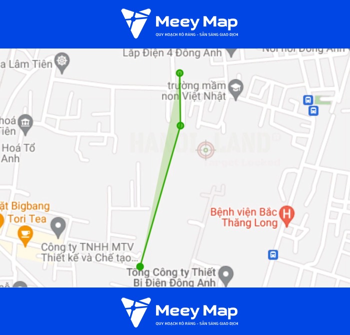 Bản đồ quy hoạch Thị trấn Đông Anh, Đông Anh, Hà Nội| Kế hoạch sử dụng đất 50 So do tuyen duong se mo theo quy hoach o thi tran Dong Anh. Anh chup tu Google Maps 3