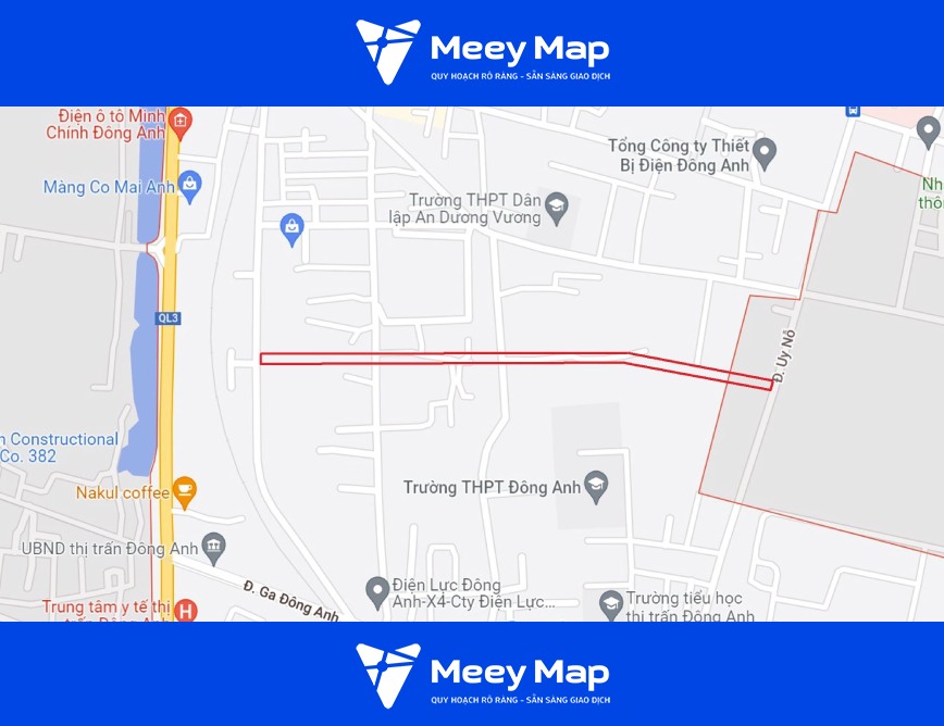 Bản đồ quy hoạch Thị trấn Đông Anh, Đông Anh, Hà Nội| Kế hoạch sử dụng đất 12 So do tuyen duong se mo theo quy hoach o thi tran Dong Anh