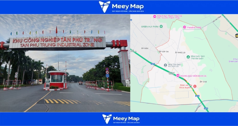 Bản đồ quy hoạch xã Tân Phú Trung, huyện Củ Chi, TP HCM 2 Tân Phú Trung, huyện Củ Chi,Tp Hồ Chí Minh