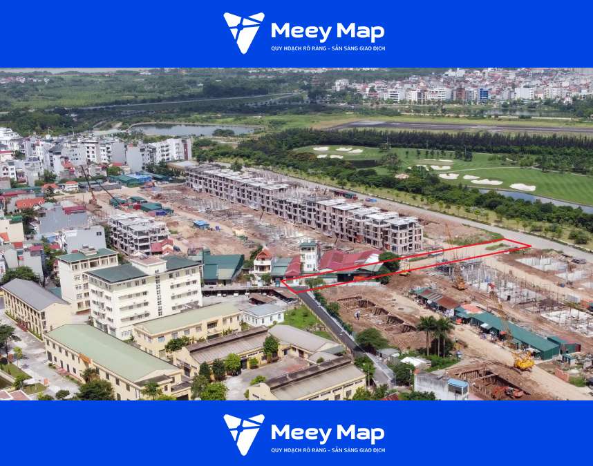 Toàn cảnh khu đất sắp thu hồi mở đường. Trên thực tế, khu đất này chỉ còn một vài nhà chưa thu hồi