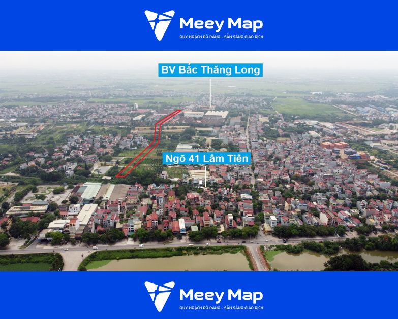 Bản đồ quy hoạch Thị trấn Đông Anh, Đông Anh, Hà Nội| Kế hoạch sử dụng đất 29 Toan canh tuyen duong se mo theo quy hoach o thi tran Dong Anh tren thuc te
