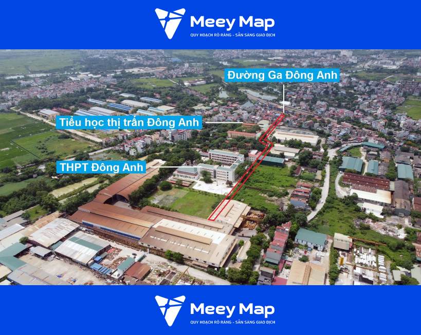 Bản đồ quy hoạch Thị trấn Đông Anh, Đông Anh, Hà Nội| Kế hoạch sử dụng đất 23 Toan canh tuyen duong se mo theo quy hoach tren thuc te 1