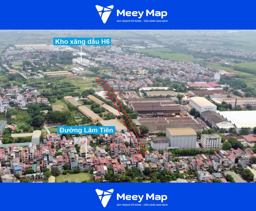 Bản đồ quy hoạch Thị trấn Đông Anh, Đông Anh, Hà Nội| Kế hoạch sử dụng đất 55 Toan canh tuyen duong se mo theo quy hoach tren thuc te 2