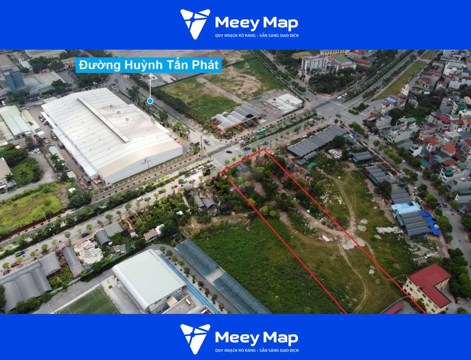 Trên thực tế, đây là khu đất sắp thu hồi mở rộng và kéo dài đường Huỳnh Tấn Phát đến đê Long Biên - Xuân Quan