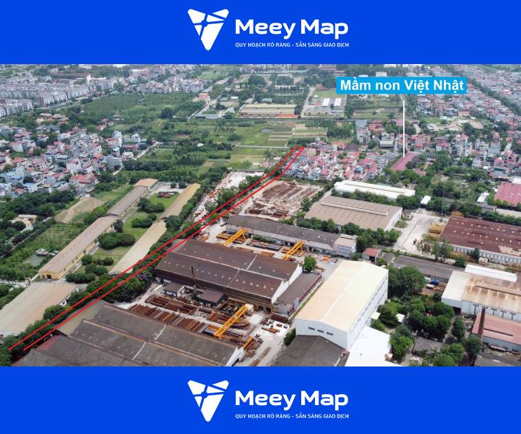 Bản đồ quy hoạch Thị trấn Đông Anh, Đông Anh, Hà Nội| Kế hoạch sử dụng đất 53 Tuyen di qua khu vuc nha may va ket thuc o duong qua truong mam non Viet Nhat