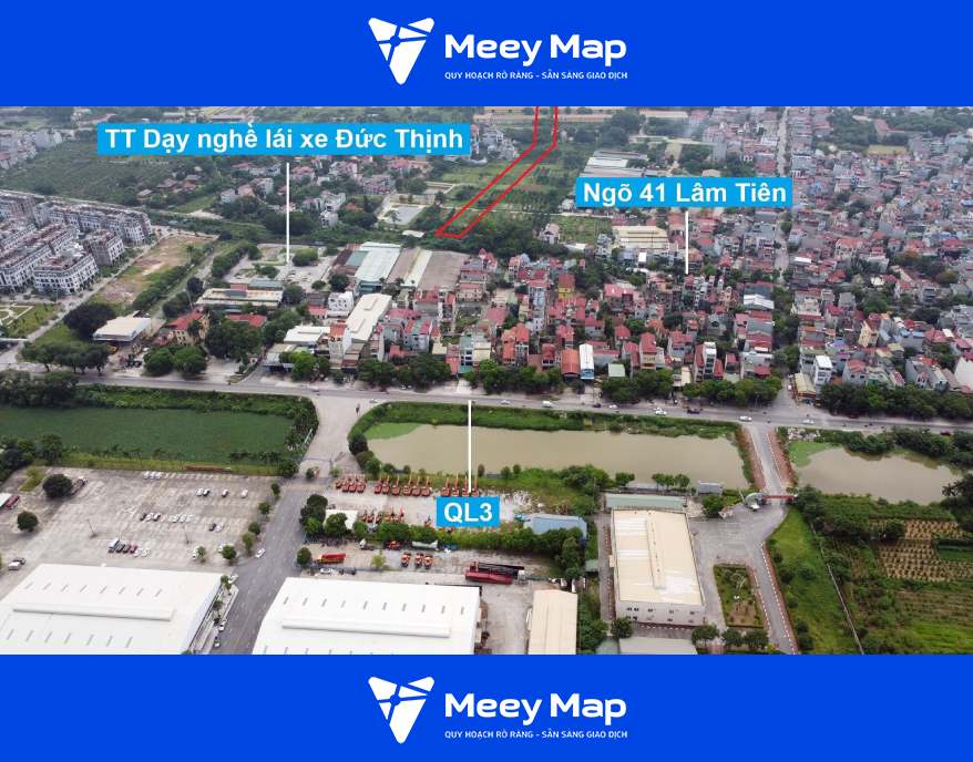 Bản đồ quy hoạch Thị trấn Đông Anh, Đông Anh, Hà Nội| Kế hoạch sử dụng đất 25 Tuyen duong quy hoach co diem dau o ngo 41 Lam Tien gan Trung tam day nghe lai xe Duc Thinh