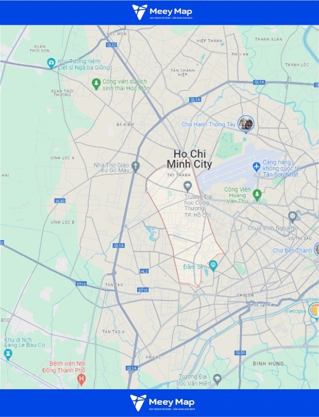Bản đồ quy hoạch quận Tân Phú, TP HCM| Quy hoạch sử dụng đất 3 Quận Tân Phú, TP Hồ Chí Minh