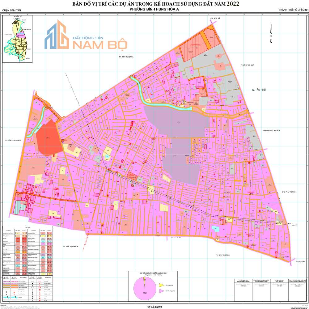 Bản đồ quy hoạch phường Bình Hưng Hòa A