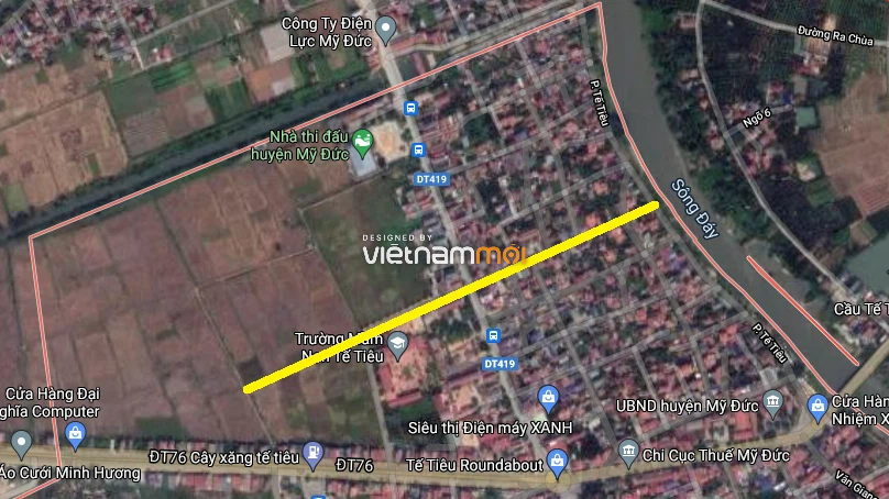 Bản đồ quy hoạch thị trấn Đại Nghĩa, Mỹ Đức, Hà Nội 2024| Kế hoạch sử dụng đất 14 Hình ảnh thực địa trên Google vệ tinh.