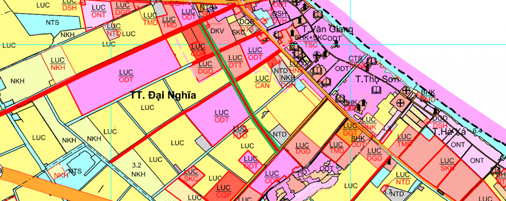 Bản đồ quy hoạch thị trấn Đại Nghĩa, Mỹ Đức, Hà Nội 2024| Kế hoạch sử dụng đất 10 Đường có thể mở theo quy hoạch ở thị trấn Đại Nghĩa theo bản đồ quy hoạch sử dụng đất huyện Mỹ Đức đến năm 2030. (Đường kẻ viền màu xanh lá).
