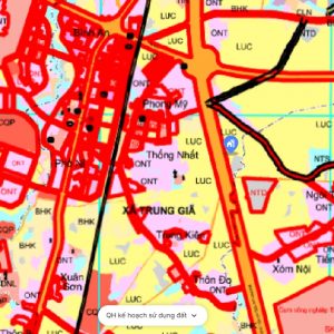 bản đồ quy hoạch Xã Trung Giã Huyện Sóc Sơn
