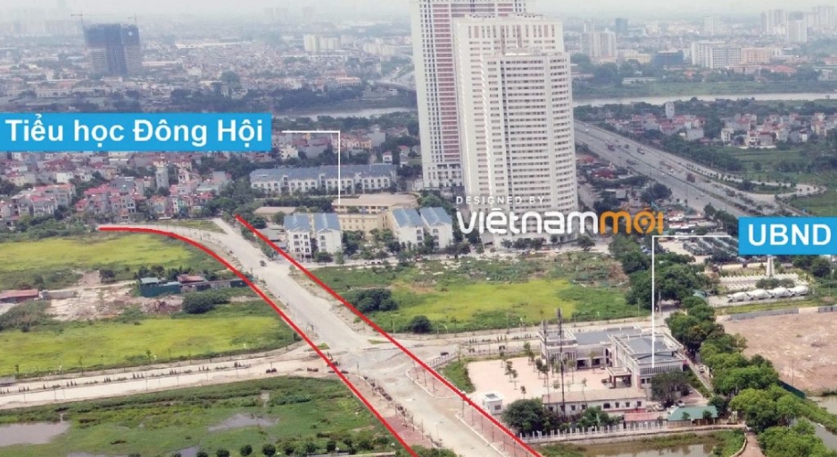 Bản đồ quy hoạch Xã Đông Hội, Đông Anh, Hà Nội| Kế hoạch sử dụng đất 5 Tuyến đường tiểu học Đông Hội đến sông Ngũ Huyện Khê