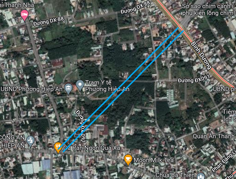 Bản đồ quy hoạch phường Hiệp An, Thủ Dầu Một, Bình Dương 2024| Kế hoạch sử dụng đất 10 Đường sẽ mở ở phường Hiệp An, thành phố Thủ Dầu Một trên bản đồ Google vệ tinh.