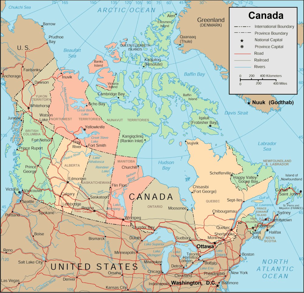 Bản đồ Canada