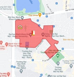 Bản đồ Bách Khoa Hà Nội | Bản đồ Chi Tiết ĐH Bách Khoa Hà Nội | Meey Map