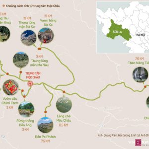 Bản đồ du lịch Mộc Châu, Sơn La - Nguồn ảnh VnExpress