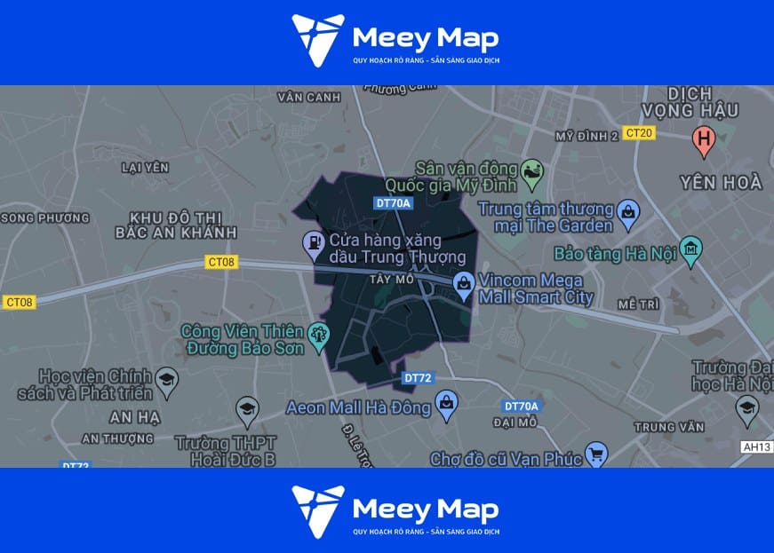 Bản đồ quy hoạch Phường Tây Mỗ, Nam Từ Liêm, Hà Nội| Kế hoạch sử dụng đất 39 Ban do phuong Tay Mo