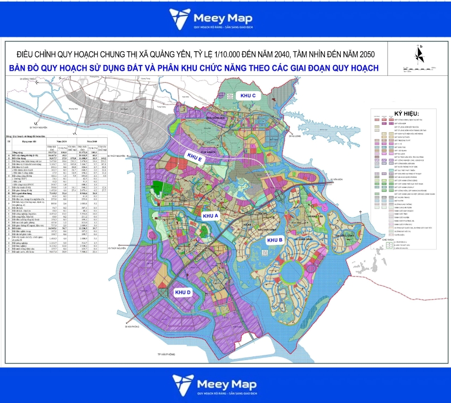 Bản đồ quy hoạch tỉnh Quảng Ninh|Quy hoạch Sử dụng Đất 8 Bản đồ quy hoạch thị xã Quảng Yên, Tỉnh Quảng Ninh