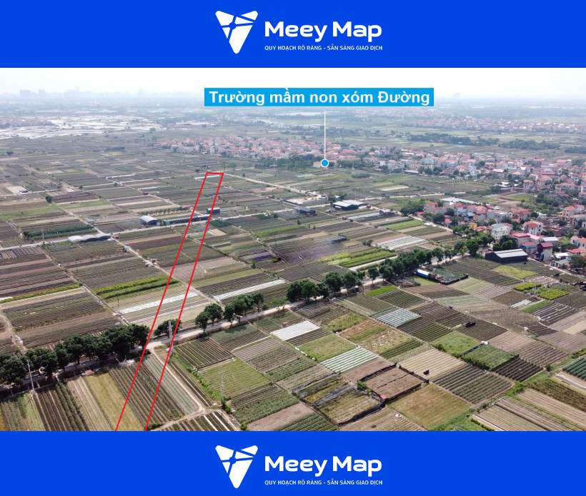 Bản đồ quy hoạch xã Mê Linh, Mê Linh, Hà Nội| Kế hoạch sử dụng đất 14 Đoạn cuối kết thúc gần trường mầm non