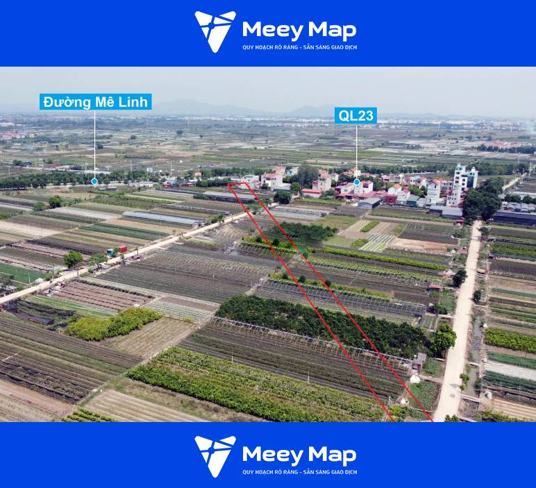 Bản đồ quy hoạch xã Mê Linh, Mê Linh, Hà Nội| Kế hoạch sử dụng đất 13 Khu đất này chủ yếu đi qua cánh đồng.