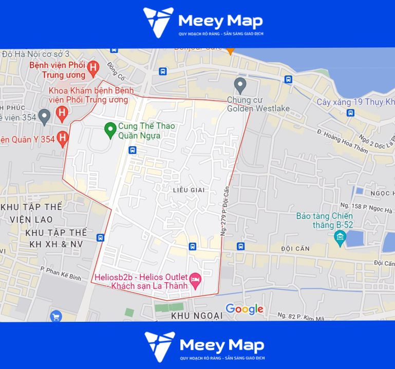 Liễu Giai Ba Đình Hà Nội Map