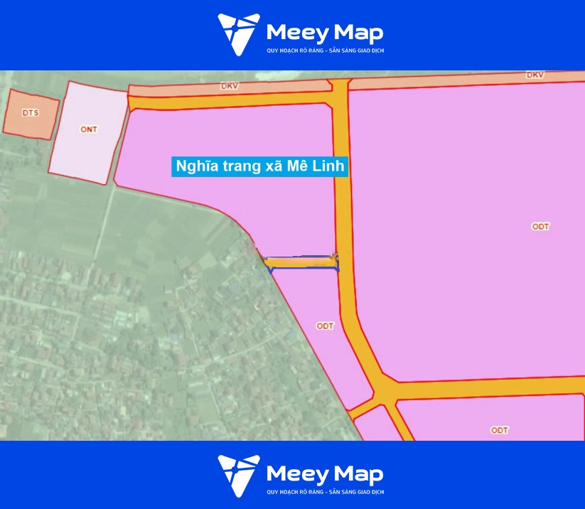 Bản đồ quy hoạch xã Mê Linh, Mê Linh, Hà Nội| Kế hoạch sử dụng đất 22 Sơ đồ khu đất sắp thu hồi mở đường ở xã Mê Linh. (Nguồn ảnh: Bản đồ sử dụng đất TP Hà Nội năm 2020)