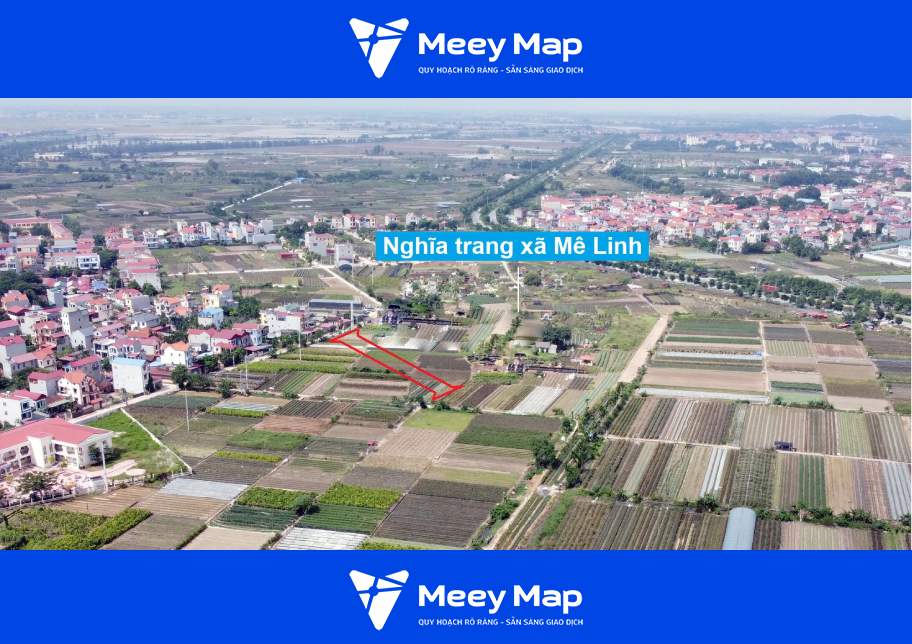 Bản đồ quy hoạch xã Mê Linh, Mê Linh, Hà Nội| Kế hoạch sử dụng đất 23 Toàn cảnh khu đất sắp thu hồi mở đường trên thực tế
